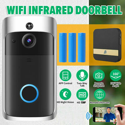 Camera Timbre De Puerta HD Wifi Inalambrico Con Camara Audio Y Video Para Casa