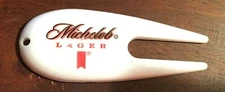 VINTAGE MICHELOB LAGER BEER GOLF DIVOT TOOL / BALL TEE REMOVER - ANHEUSER-BUSCH