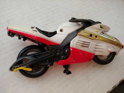 2000 Bandai Power Rangers Time Force Light Speed Strata Motorcycle Red  White | eBay