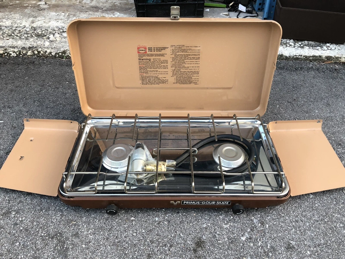 VINTAGE PRIMUS GOUR MATE 2 BURNER STOVE CAMPING STOVE MODEL 4600