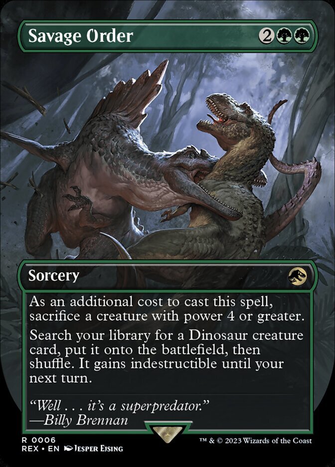 MTG Magic the Gathering Savage Order (6/48) Jurassic World
