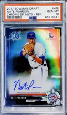 2017 Bowman Draft Chrome Auto Refractor #NPE Nate Pearson Auto S75 PSA 10 Gem MT