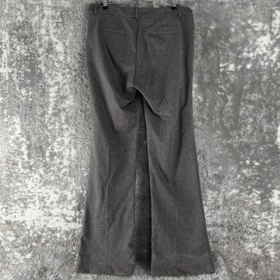 Kut From The Kloth Size 10 Flat Front Straight Leg Pants Gray Button Zip Pocket - Image 4 of 4