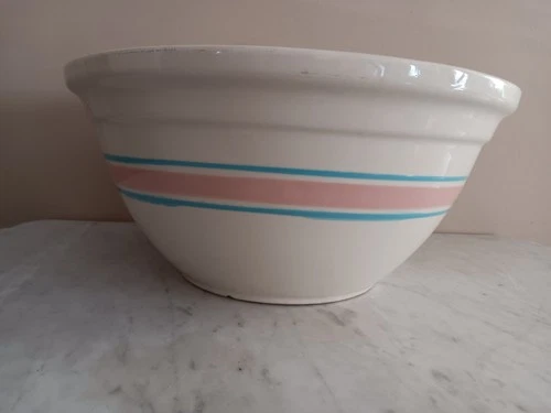 McCoy Pottery 14" Stoneware Mixing Bread Bowl.  USA