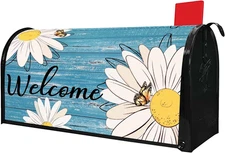 Daisy Mailbox Covers Magnetic Standard Size 21" X 18" Spring Summer Floral Welco