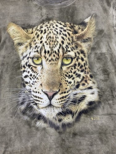 Tones of Africa Leopard Rare Tie Dye T Shirt Mens Medium Made in Africa - Picture 2 of 7