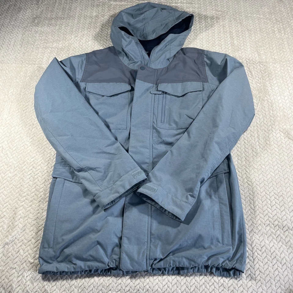 Burton куртка женщин Med синий с капюшоном жизни подкладка сноуборда лыж пальто на открытом воздухе - Изображение 2 из 4