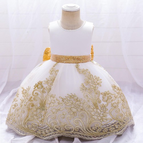 Abito da ballo ballo ballo compleanno per bambini vestito ragazze matrimonio principessa damigella d'onore festa - Foto 9 di 19