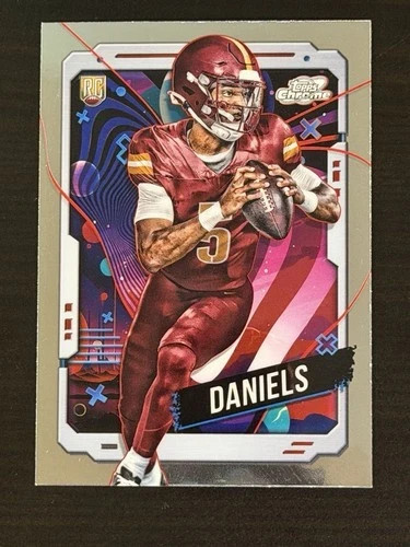 2024 Topps Chrome Cosmic Rookie JAYDEN DANIELS No. 196!