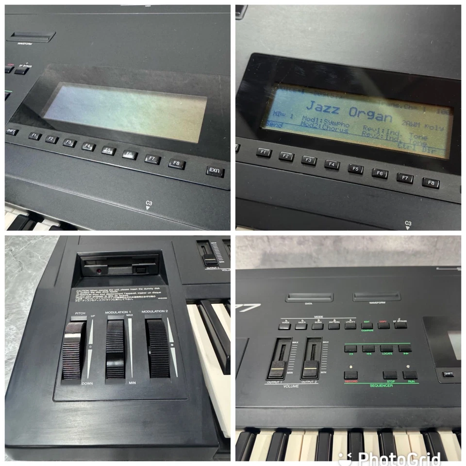 Yamaha SY77 FM AWM Hybrid Synthesizer Keyboard 61-Key w/ Hard Case Japan - Image 3 of 4