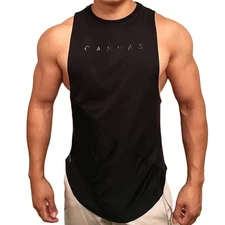 Camiseta Sin Mangas De Gimnasio Para Hombre Moda Deportiva De Malla Transpirable