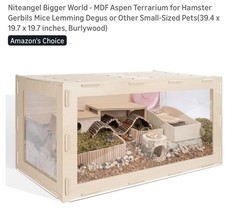 Niteangel Aspen Habitat Terrarium Hamster Gerbil Mice Lemming More 