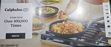 NEW Calphalon Hard-Anodized Nonstick 10-Piece Cookware Set Black Ships Free