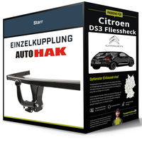 Starre AnhäNgerkupplung für Citroen DS3 Fliessheck 04.2010-Jetzt Auto Hak NEU