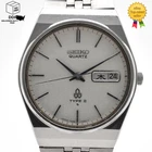 Vintage [Exc+4] SEIKO 1977 Type II 7546-7000 White Dial Men's Quartz Watch JAPAN