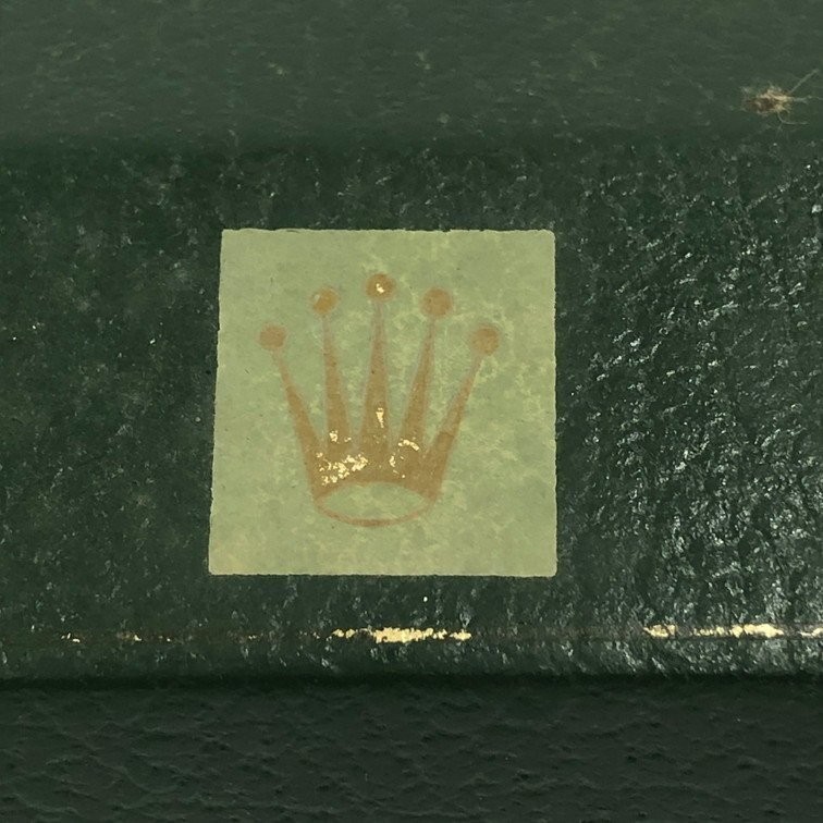 VINTAGE GENUINE ROLEX pyramid watch box case 10.00.1 wood green tag 251111001yA