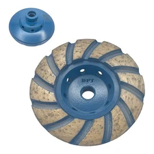 4 Inch Concrete Turbo Diamond Grinding Cup Wheel for Angle Grinder M14 Thread