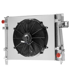 4 Row Radiator Shroud Fan For 2002-04 Dodge Ram 1500 4.7l 03 Ram 2500/3500 5.7l