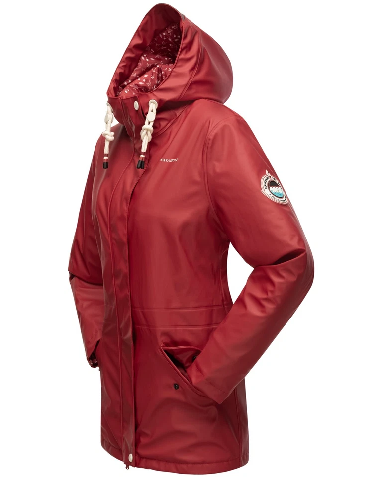 Navahoo Damen Regen Jacke Parka Wasserdicht Gefüttert Funktionsjacke Ocean Heart - Bild 4 von 4