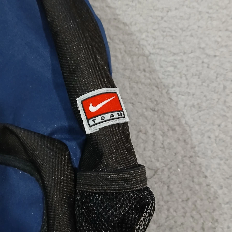 Mochila de viaje vintage Illinois Fighting Illini azul negro Nike Team Y2K Foto 4 de 4