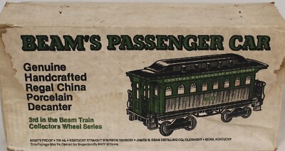 Jim Beam Rail Series Regal China Decanters -3rd Train Car in the Set Boxed