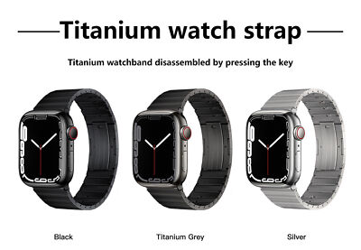 Titanium Steel Band Watchband 38/40/41/42/44/45/49mm For Apple Watch Ultra S8 S7