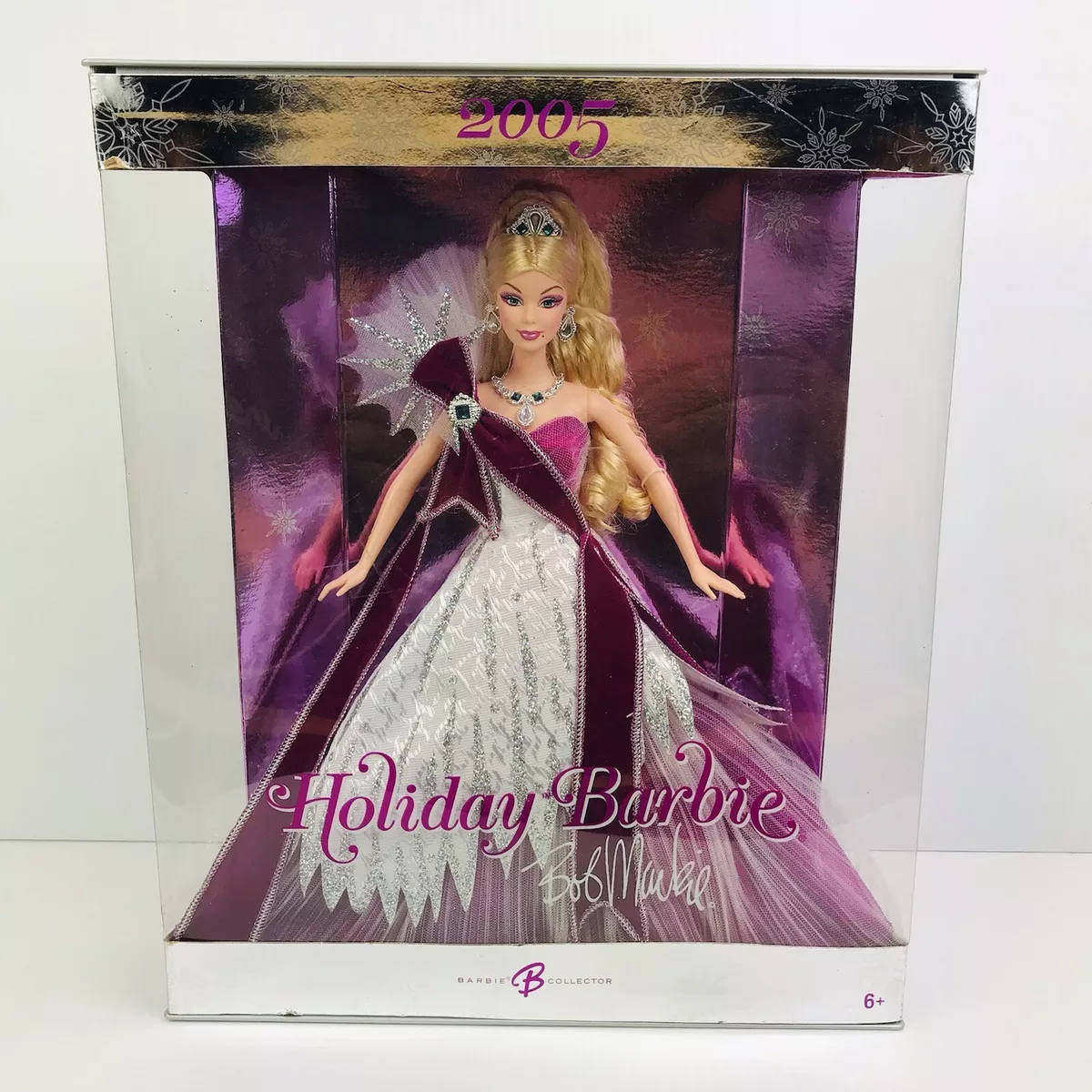 2005 Holiday Barbie Doll by Bob Mackie Mattel Collector Edition.