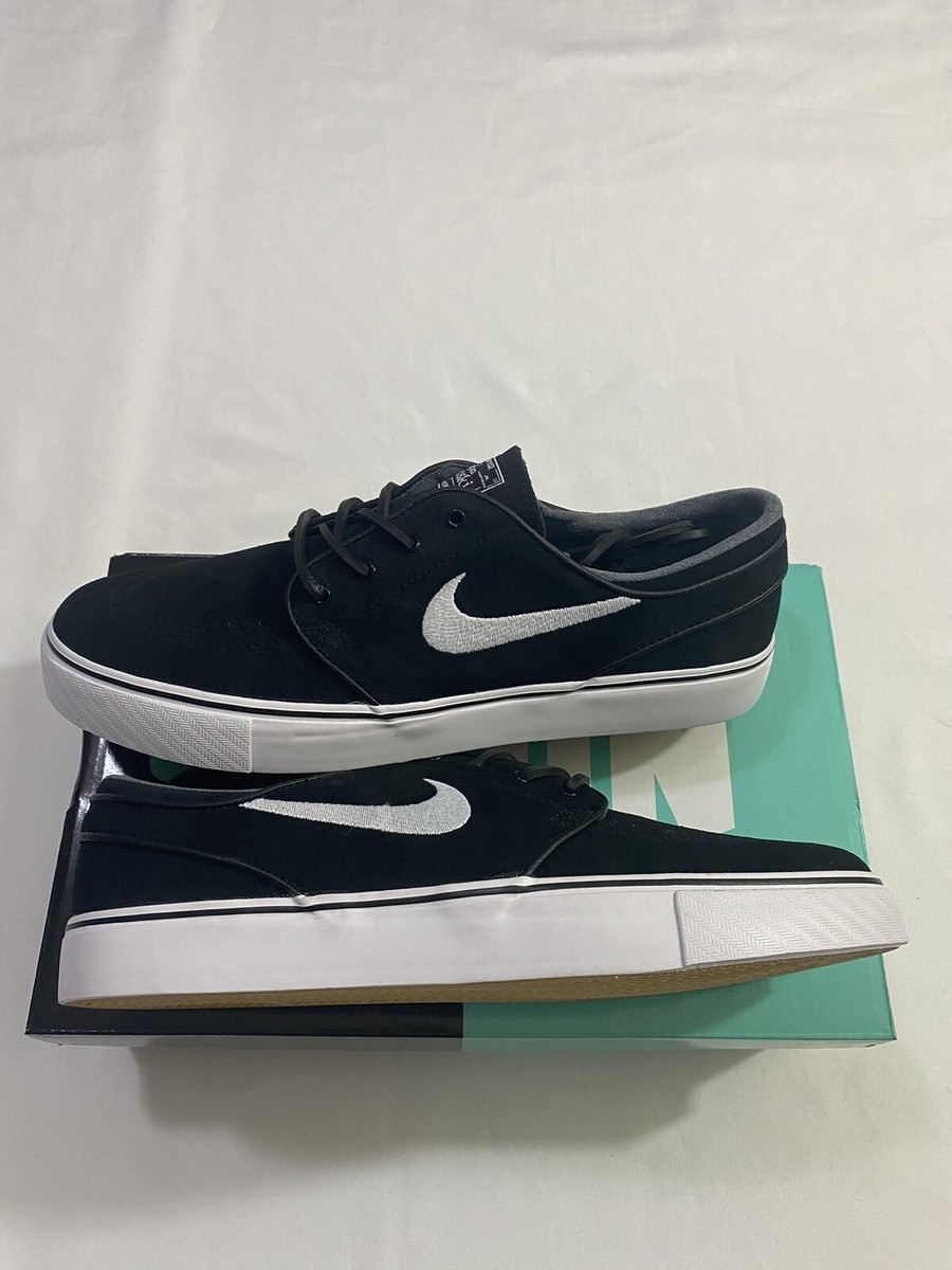 New Mens Size 9.5 Black White Nike SB Zoom Stefan Janoski OG  display picture 3