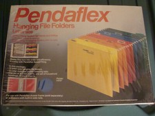 Pendaflex Hanging File Folders Letter Size NOS sealed box of 10 BLUE