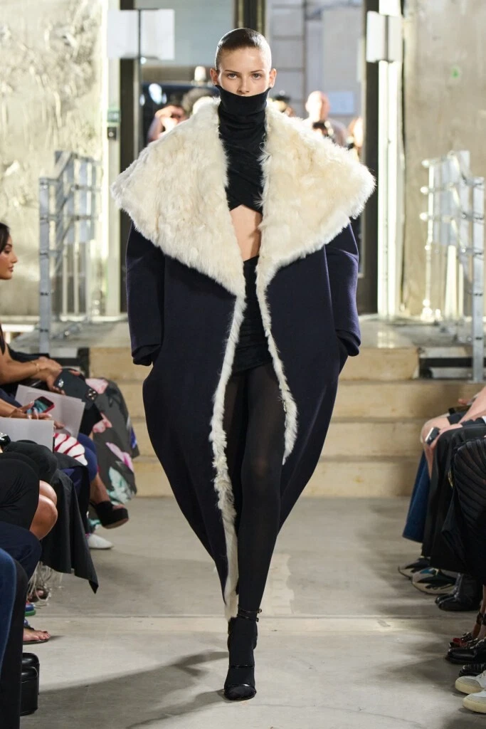 Alaia shearling best sale coat