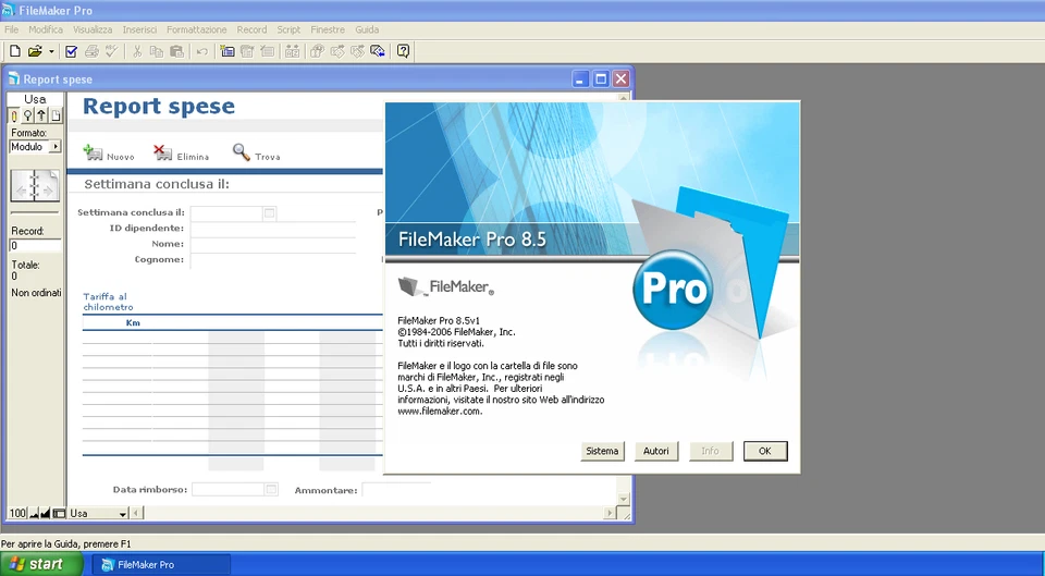 FileMaker Pro 8.5 with Serial Number (for Windows and Mac OS X) Multilanguage - Immagine 2 di 4