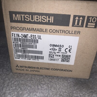 NEW MITSUBISHI FX1N-24MT-ESS/UL PROGRAMMABLE CONTROLLER 100-240VAC 30W OUT 30VD