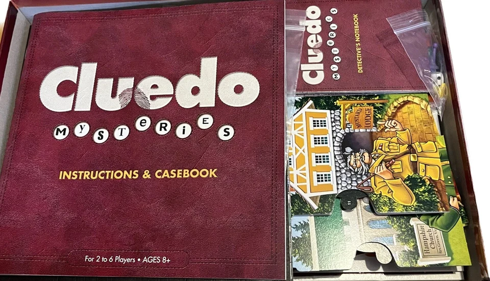 Cluedo Mysteries The Detective Game 3 Decoders Board Game Parker Vtg 2005 Unused - Image 3 of 4
