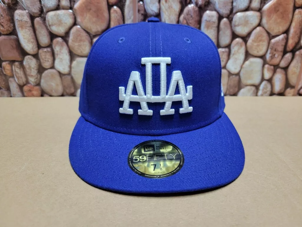 LA Dodgers MLB NEW ERA 59Fifty-TM Disturb Mirror Blue Flat Bill Ctn Cap 7  1/8