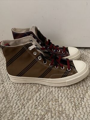 Converse Chuck 70 Hi Tan Burgundy Black Men's US Size 9.5 167130C