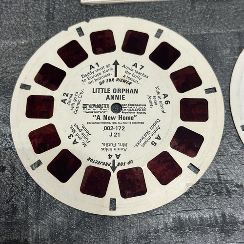Vintage GAF View Master Little Orphan Annie Set of 3 Reels 1978 Sleeve & Book - Picture 2 of 6
