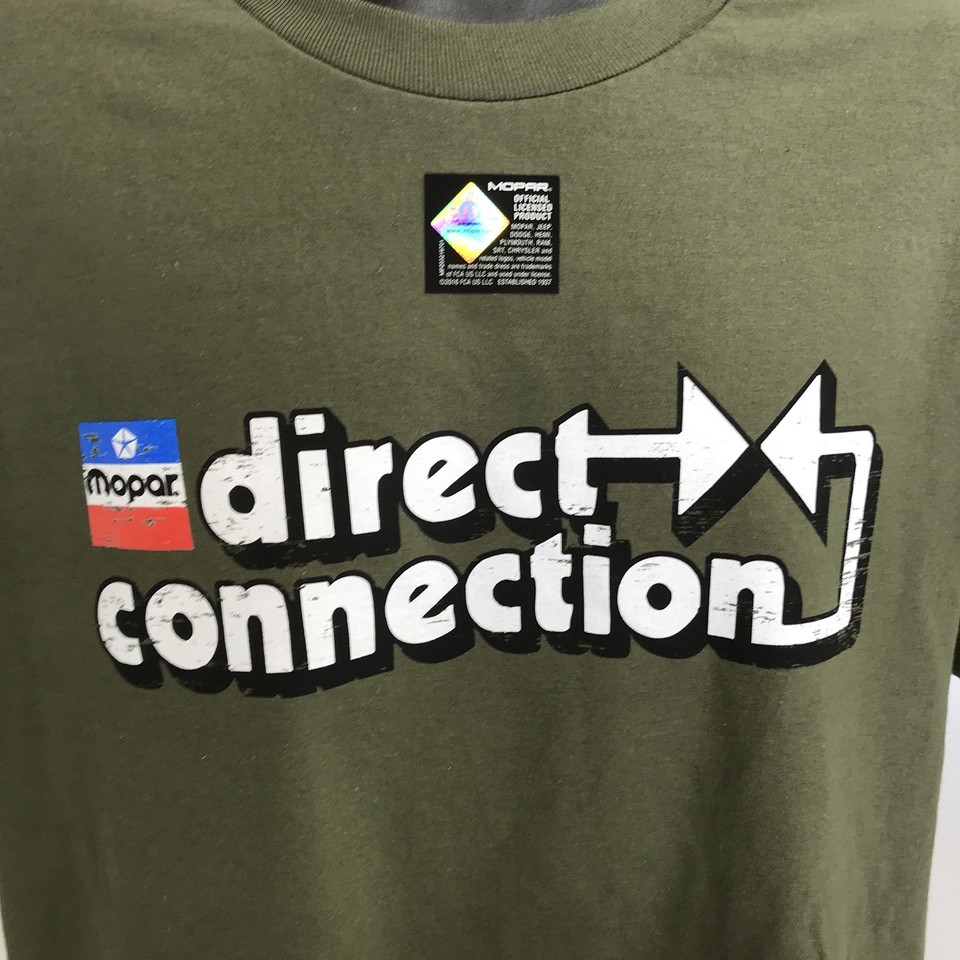 Green T-Shirt w/ Mopar Direct Connection Logo / Emblem (Licensed) | eBay