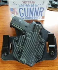 FITS SPRINGFIELD; IWB & OWB Hybrid Holster — KYDEX/LEATHER Concealed Comfort CCW