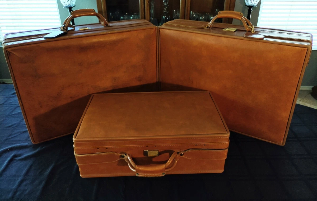 Hartmann Vintage Belting Leather Luxury Luggage Set of Three - Great  Condition!