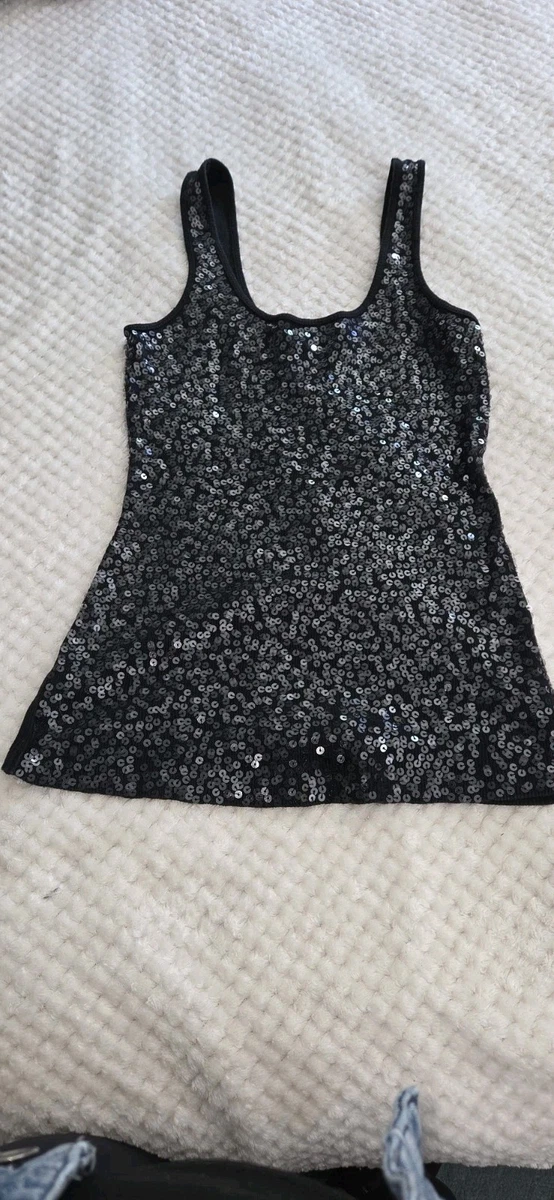 Sequin Black Tank, Cami Tops for Women for sale | eBay