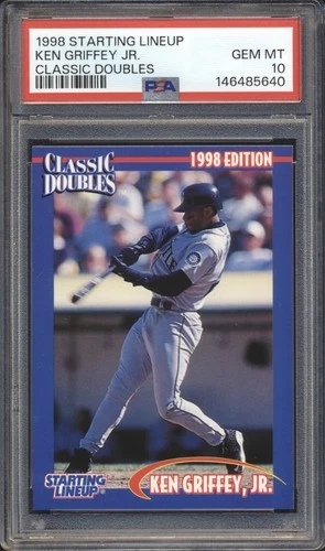 1998 Kenner Starting Lineup SLU CLASSIC DOUBLES Ken Griffey Jr PSA 10 HOF POP 2