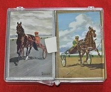 Vintage Congress 606 Brewer Jr Horse Racing Cards W/ Cigarette Jewel Box - READ