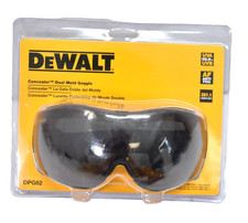 DeWalt Concealer Dual Mold Goggles Anti Fog DPG82 Scratch Resistant Genuine OEM