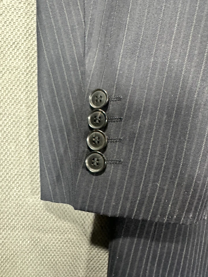 Traje Pantalón Chaqueta Boss by HUGO BOSS Einstein Sigma Rayas 100% Lana Talla 48L Foto 4 de 4