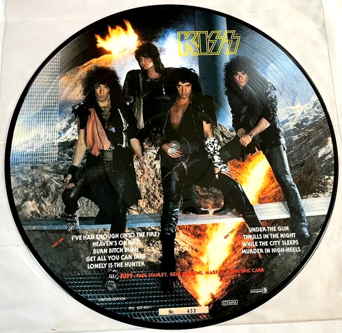 KISS - Animalize Picture Disc Vintage 1980's Netherlands #433 Eric Carr St. John