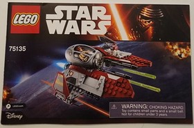 LEGO Star Wars 75135 Obi-Wan&rsquo;s Jedi Interceptor Instruction Manual ONLY! Retired