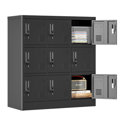 9-Door Employee Metal Storage Lockers, 4 Office, Gym, School, You Name It!