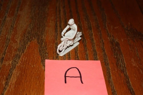 Vintage Marx Battleground Light Gray German Army Motorcycle ONLY A - MPC