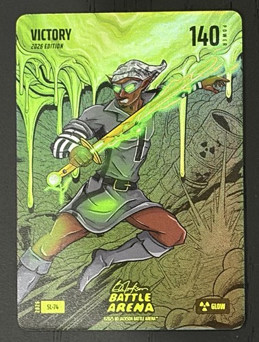 2026 Bo Jackson Battle Arena Slime Glow “VICTORY” Victor Wembanyama SL-74 Foil