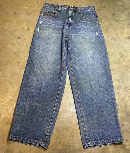 Jean Snakeyes Ultra Large Baggy - Taille 34, Style Rave Années 90 Comme JNCO, Occasion Très Bon état
